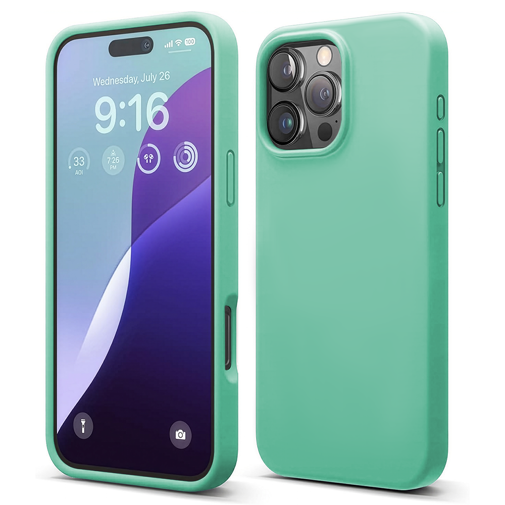 Husa Soft Silicone - iPhone 16 Pro - Webster Green
