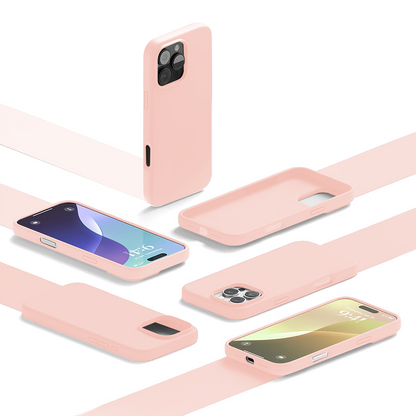 Husa Soft Silicone - iPhone 16 Pro - Pink Sand