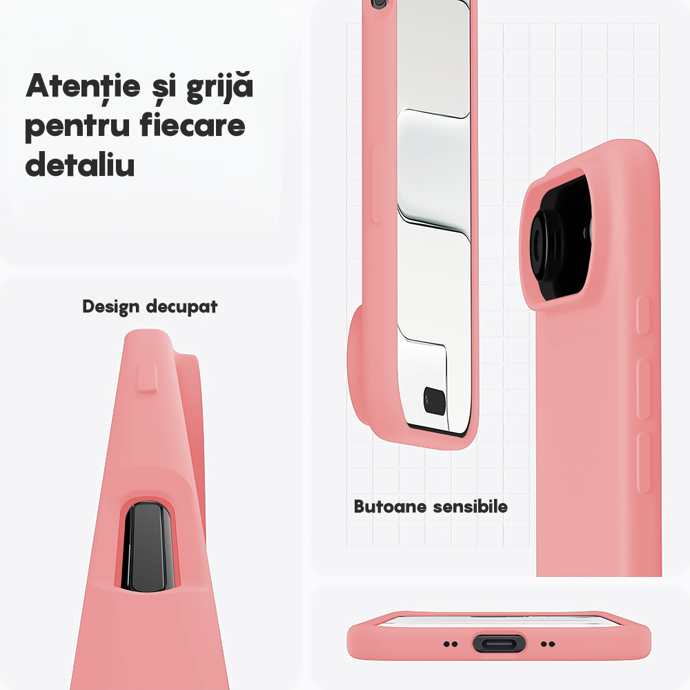 Husa Soft Silicone - iPhone 17 Air - Roz