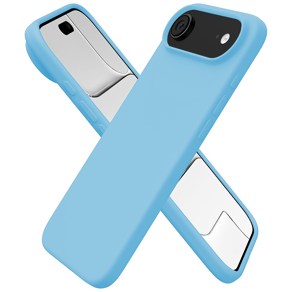 Husa Soft Silicone - iPhone 17 Air - Cadet Blue