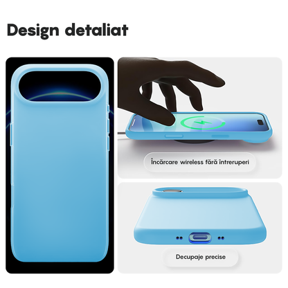 Husa Soft Silicone - iPhone 17 Air - Cadet Blue