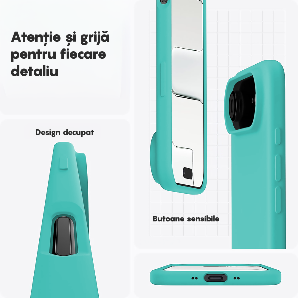 Husa Soft Silicone - iPhone 17 Air - Turqoise