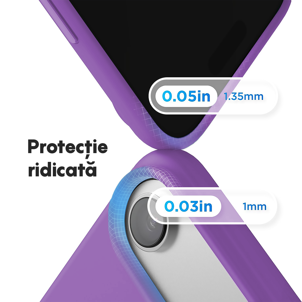 Husa Soft Silicone - iPhone 17 Air - Light Purple