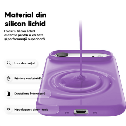 Husa Soft Silicone - iPhone 17 Air - Light Purple