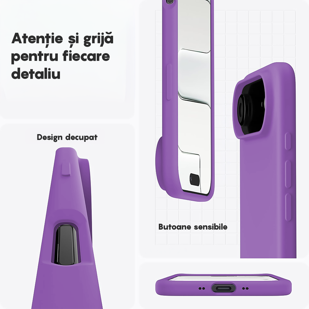 Husa Soft Silicone - iPhone 17 Air - Light Purple