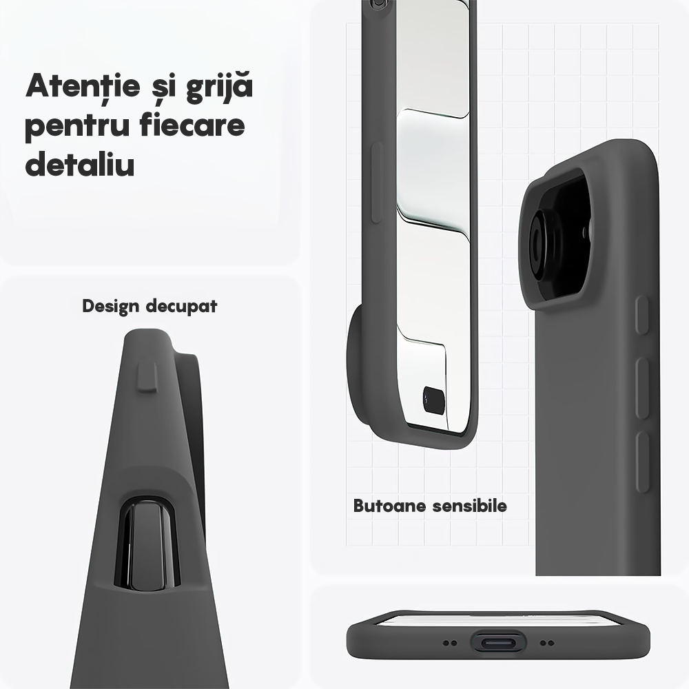 Husa Soft Silicone - iPhone 17 Air - Dark Gray