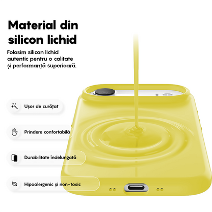 Husa Soft Silicone - iPhone 17 Air - Yellow