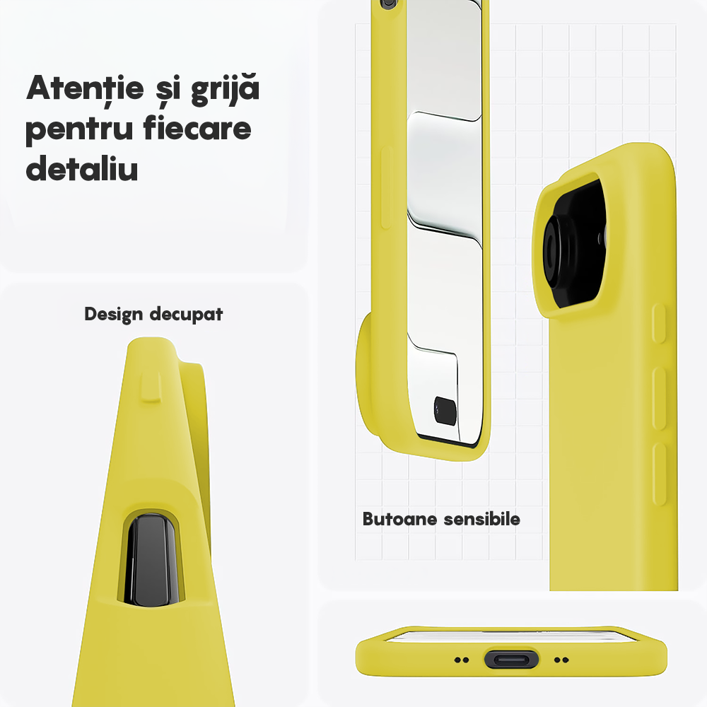 Husa Soft Silicone - iPhone 17 Air - Yellow