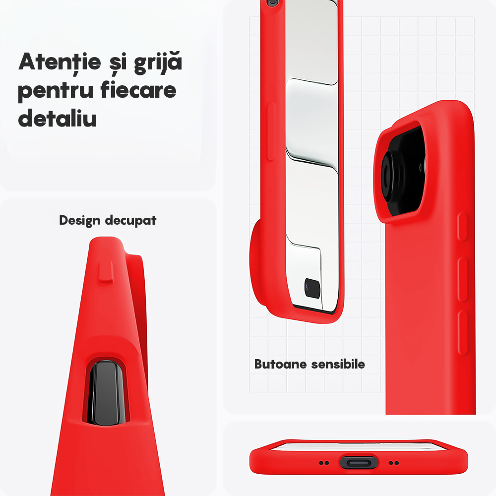 Husa Soft Silicone - iPhone 17 Air - Red
