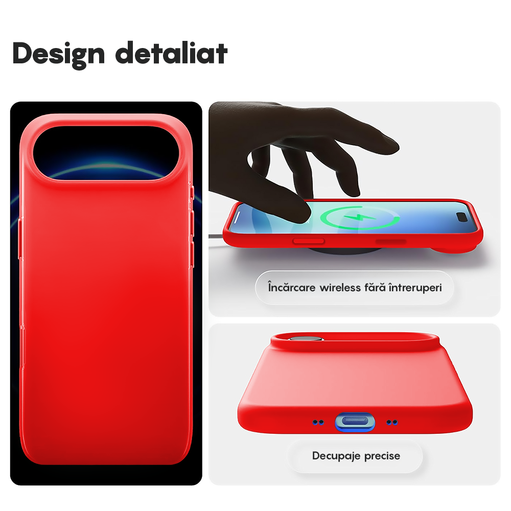 Husa Soft Silicone - iPhone 17 Air - Red