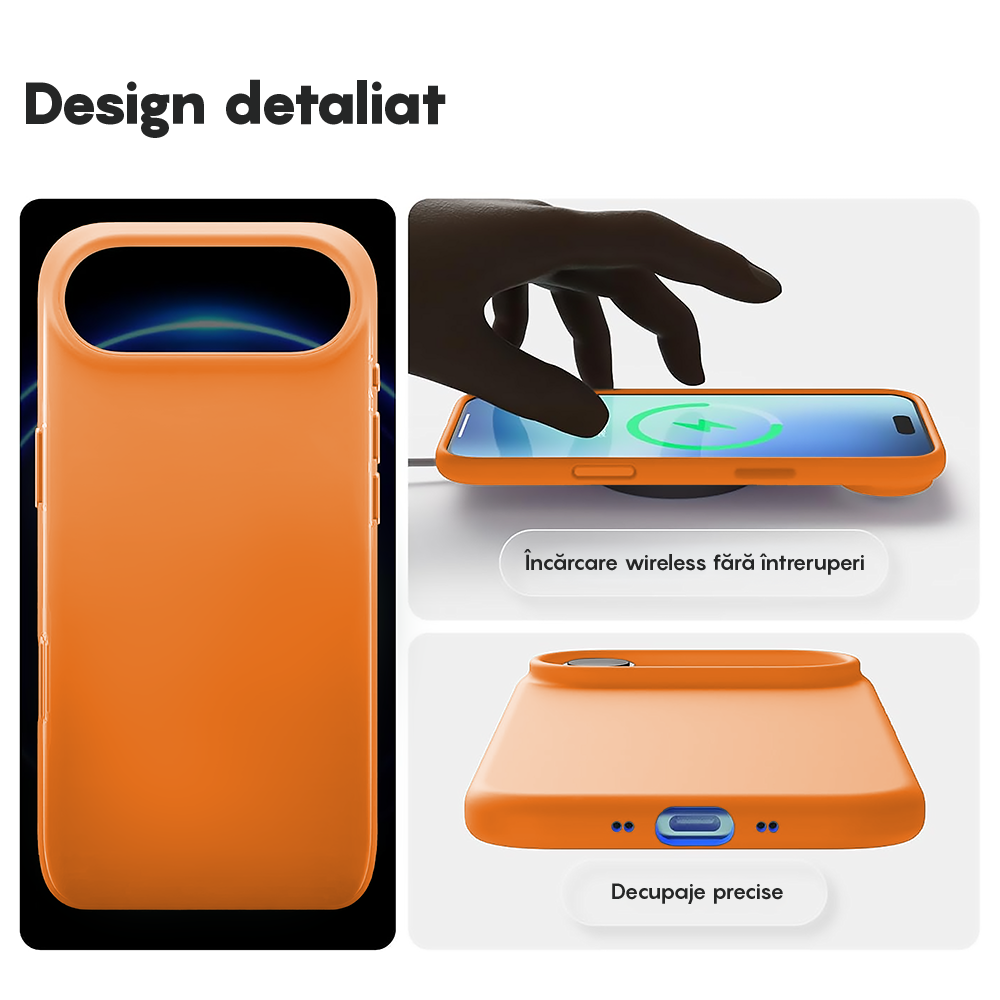 Husa Soft Silicone - iPhone 17 Air - Nectarine