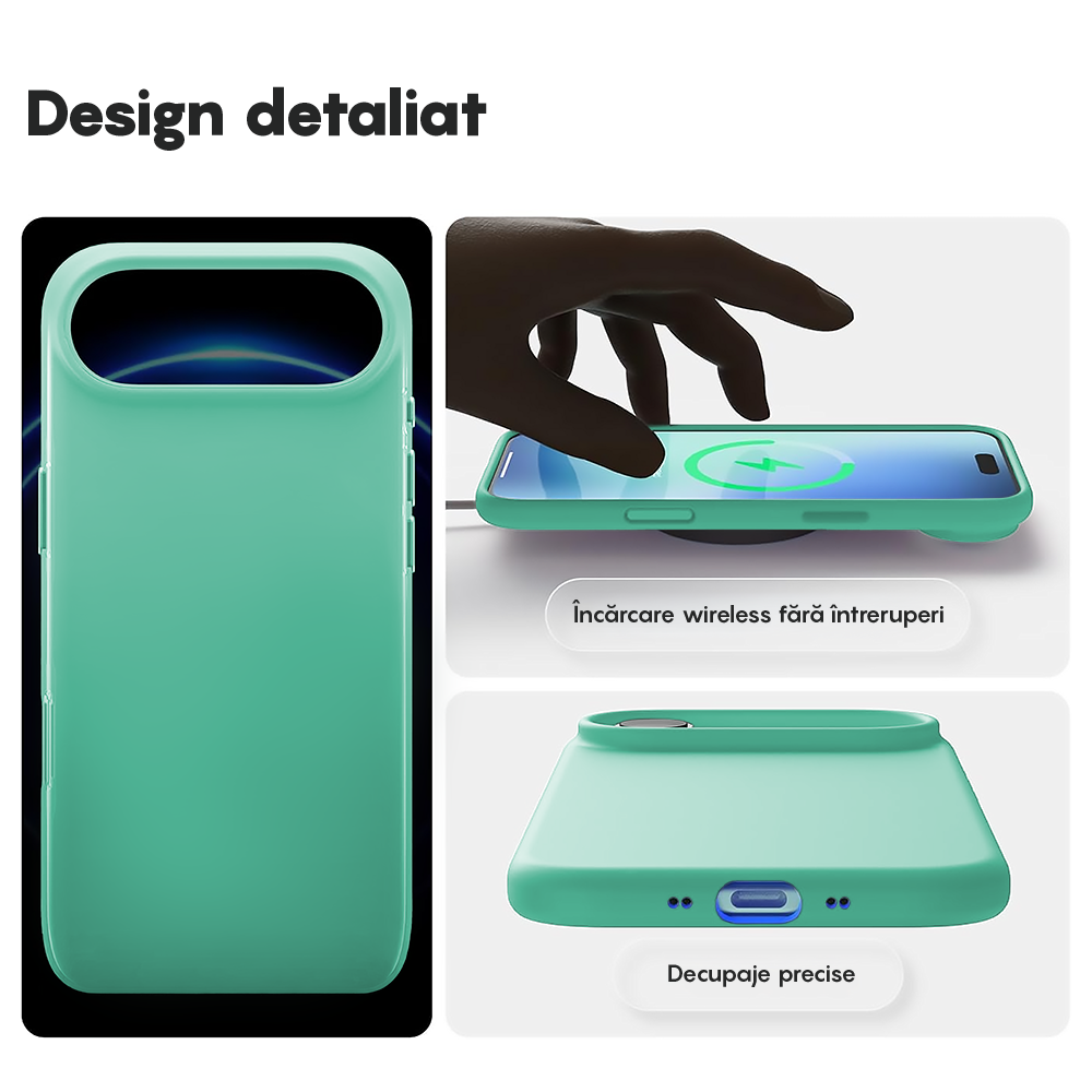 Husa Soft Silicone - iPhone 17 Air - Webster Green