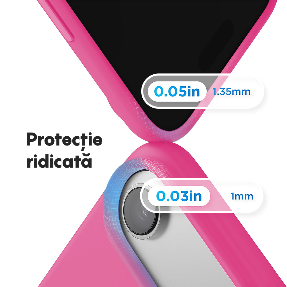 Husa Soft Silicone - iPhone 17 Air - Fuchsia