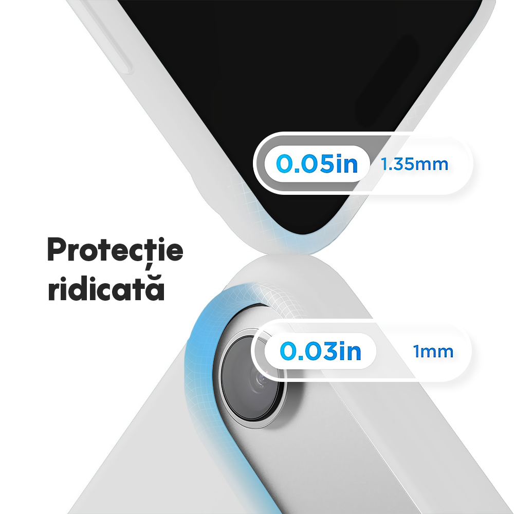 Husa Soft Silicone - iPhone 17 Air - Alb