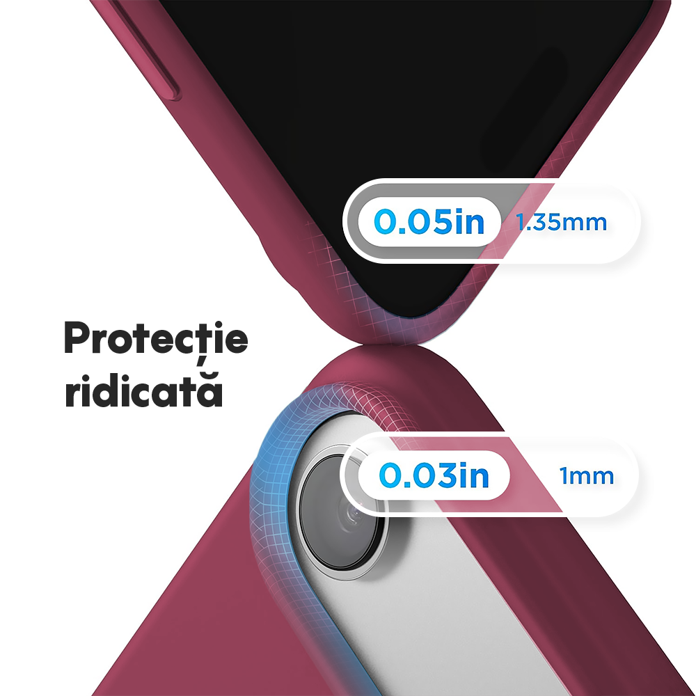 Husa Soft Silicone - iPhone 17 Air - Burgundy