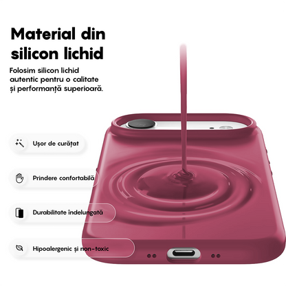 Husa Soft Silicone - iPhone 17 Air - Burgundy