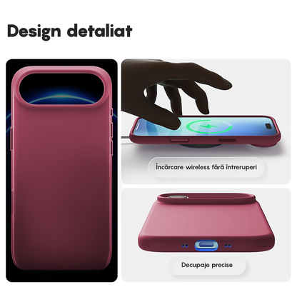 Husa Soft Silicone - iPhone 17 Air - Burgundy