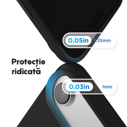Husa Soft Silicone - iPhone 17 Air - Negru