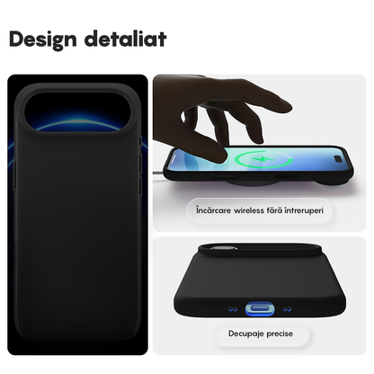 Husa Soft Silicone - iPhone 17 Air - Negru