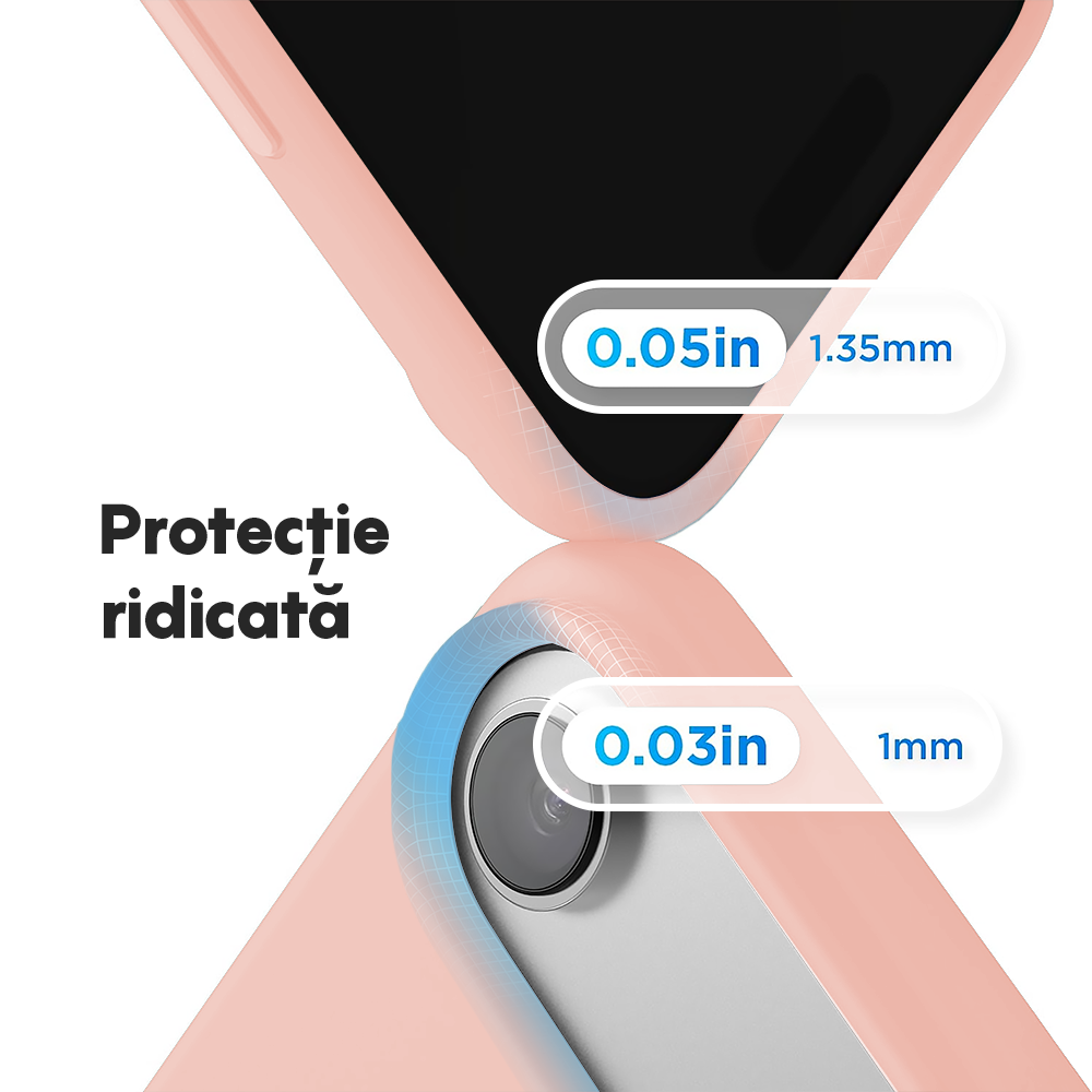 Husa Soft Silicone - iPhone 17 Air - Pink Sand