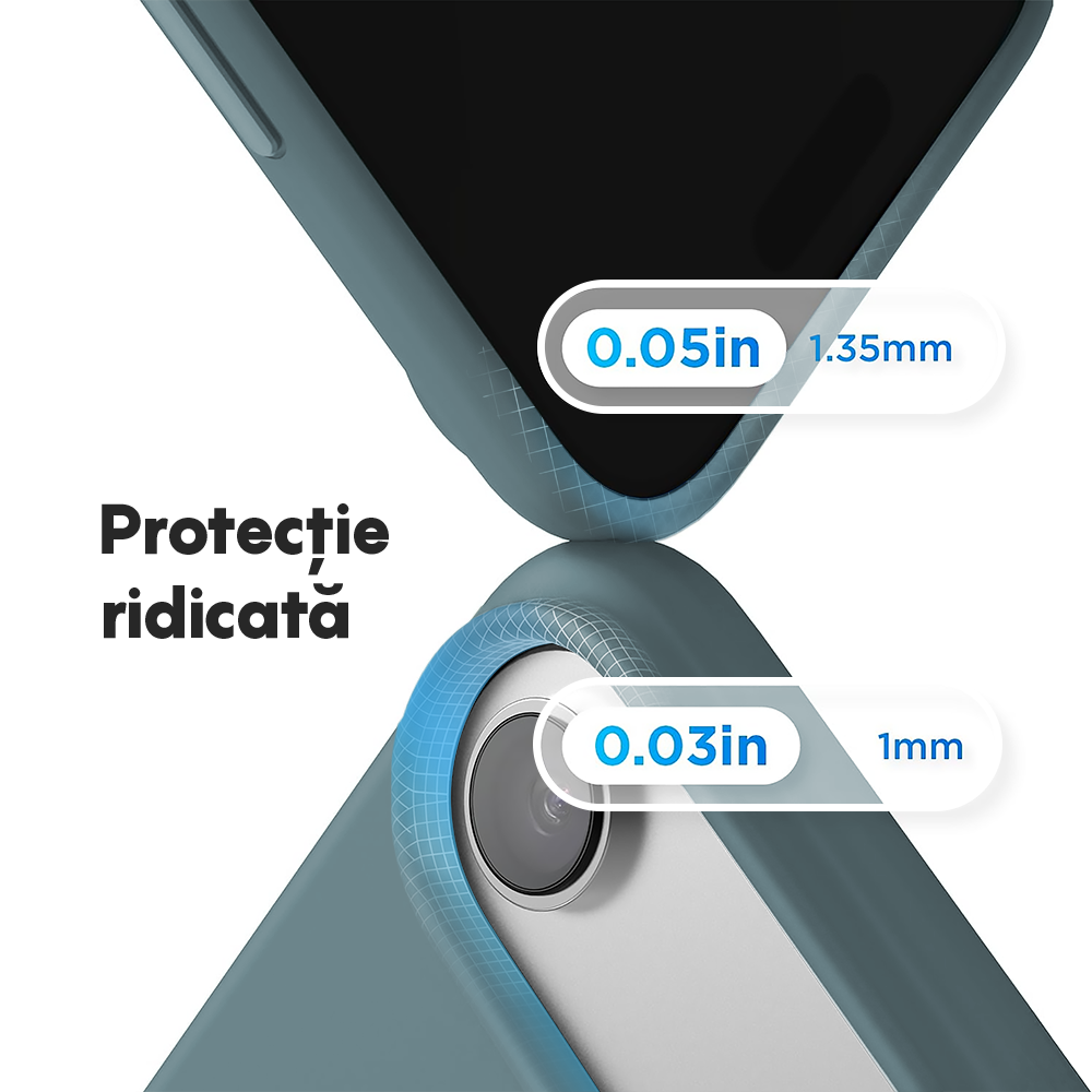 Husa Soft Silicone - iPhone 17 Air - Midnight Blue