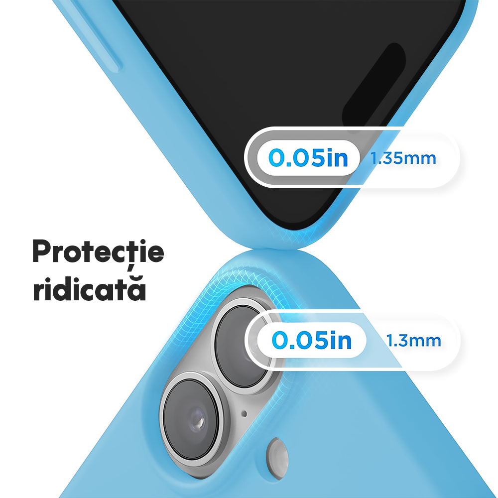 Husa Soft Silicone - iPhone 17 - Cadet Blue