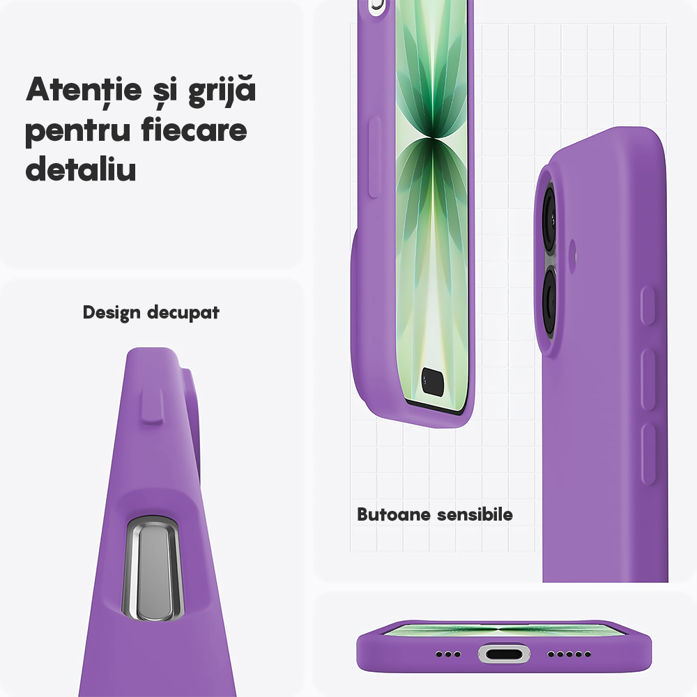 Husa Soft Silicone - iPhone 17 - Light Purple