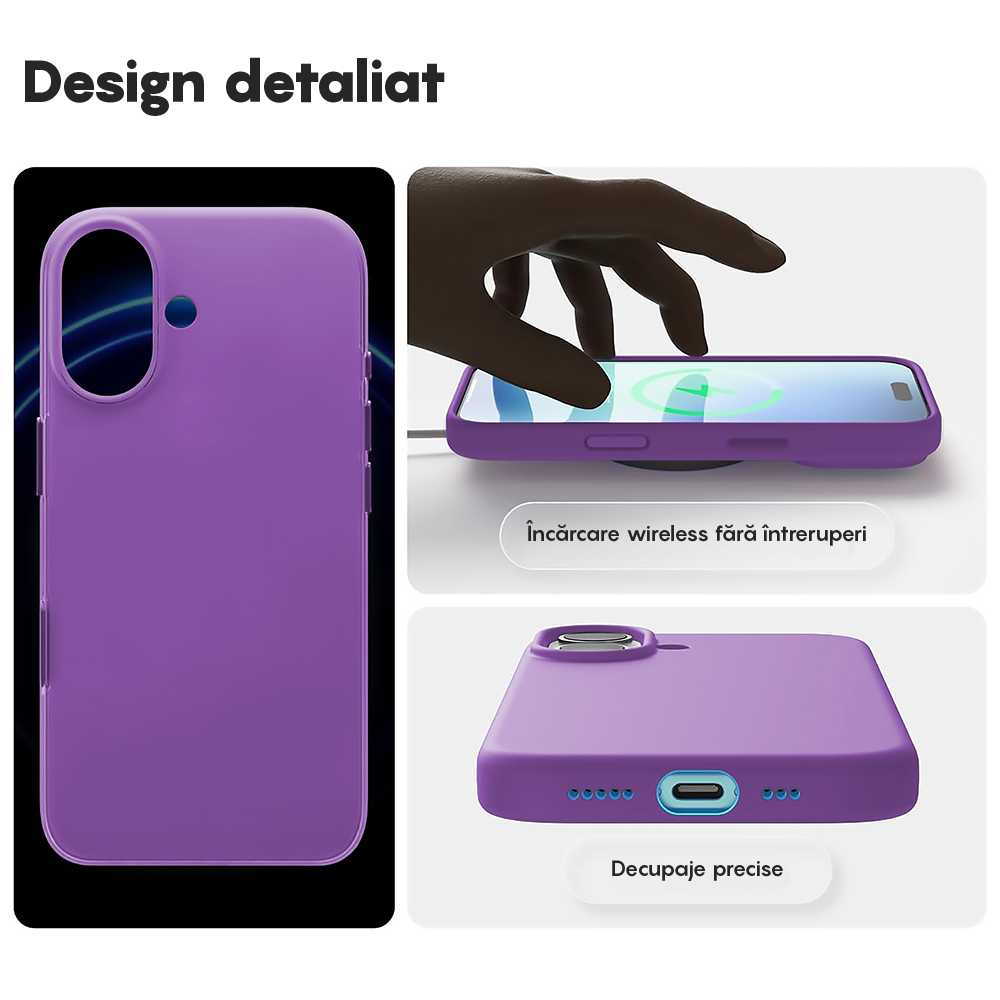 Husa Soft Silicone - iPhone 17 - Light Purple