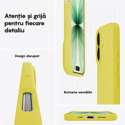 Husa Soft Silicone - iPhone 17 - Yellow