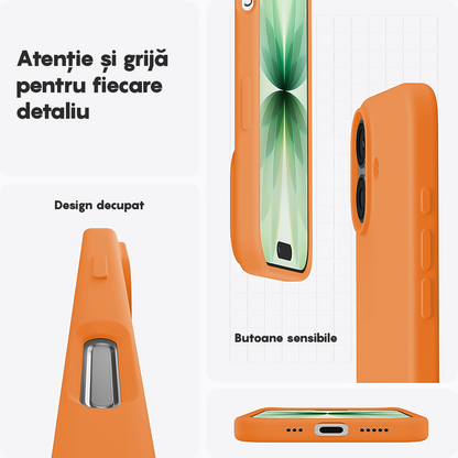 Husa Soft Silicone - iPhone 17 - Nectarine