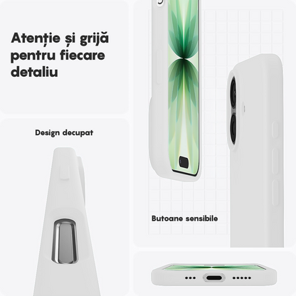 Husa Soft Silicone - iPhone 17 - Alb