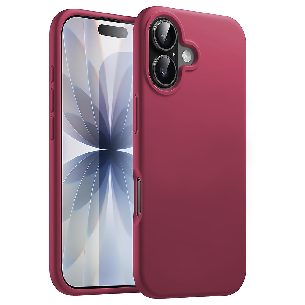 Husa Soft Silicone - iPhone 17 - Burgundy