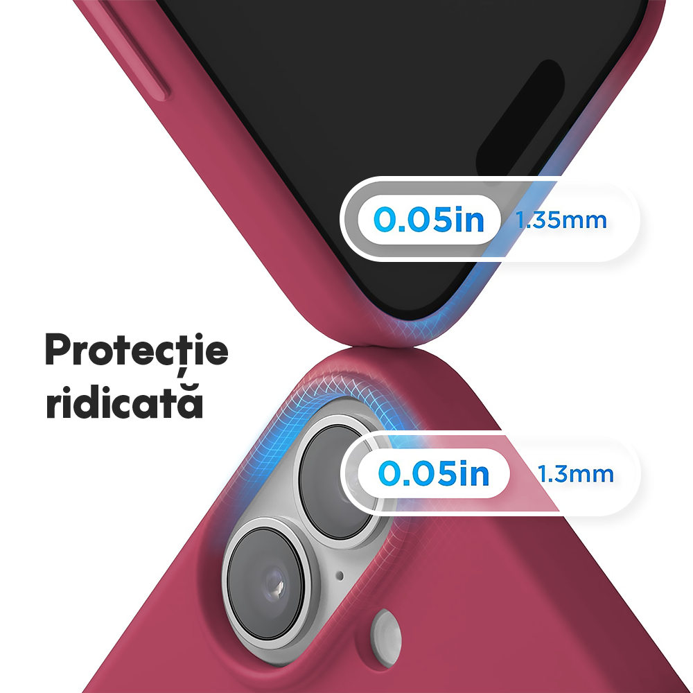 Husa Soft Silicone - iPhone 17 - Burgundy