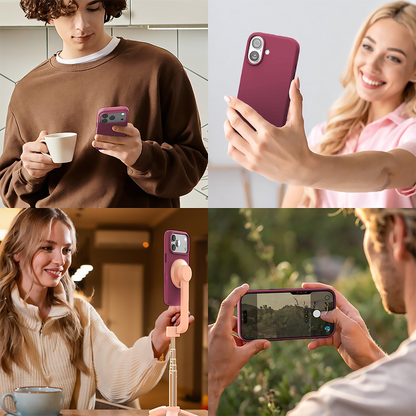 Husa Soft Silicone - iPhone 17 - Burgundy