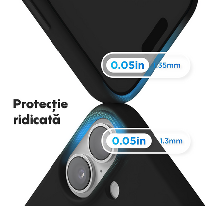 Husa Soft Silicone - iPhone 17 - Negru