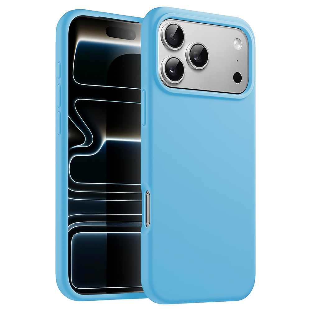 Husa Soft Silicone - iPhone 17 Pro Max - Cadet Blue
