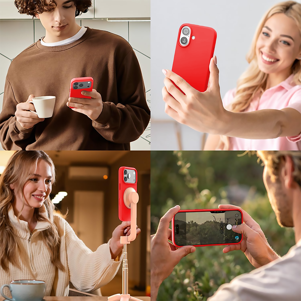 Husa Soft Silicone - iPhone 17 Pro Max - Red