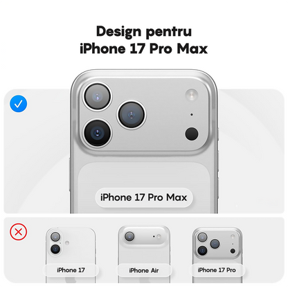 Husa Soft Silicone - iPhone 17 Pro Max - Alb