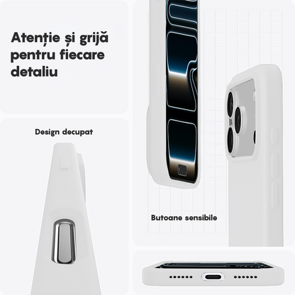 Husa Soft Silicone - iPhone 17 Pro Max - Alb