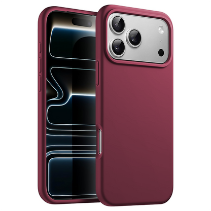Husa Soft Silicone - iPhone 17 Pro Max - Burgundy