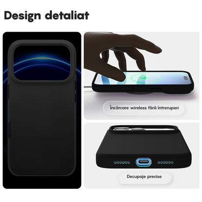 Husa Soft Silicone - iPhone 17 Pro Max - Negru
