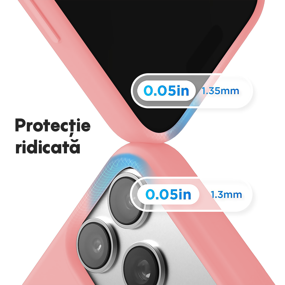 Husa Soft Silicone - iPhone 17 Pro - Roz