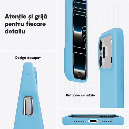 Husa Soft Silicone - iPhone 17 Pro - Cadet Blue