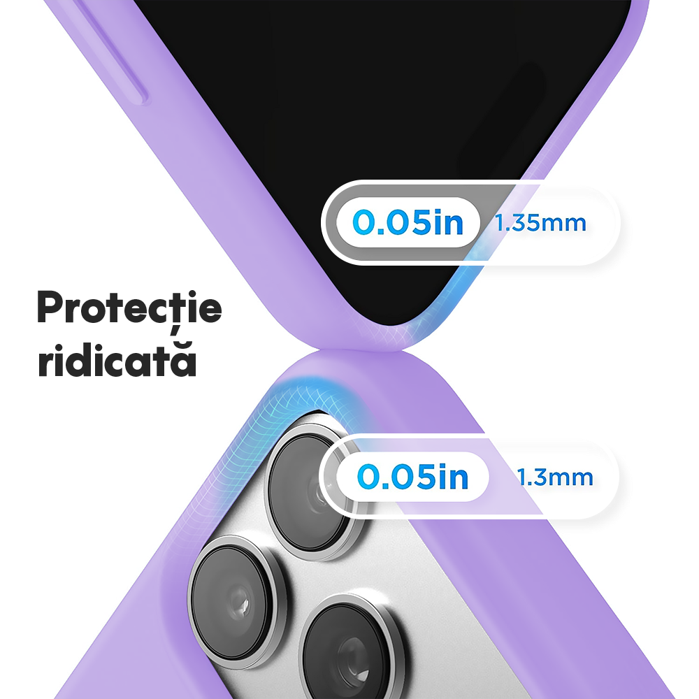 Husa Soft Silicone - iPhone 17 Pro - Light Lilac