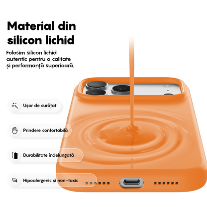 Husa Soft Silicone - iPhone 17 Pro - Nectarine