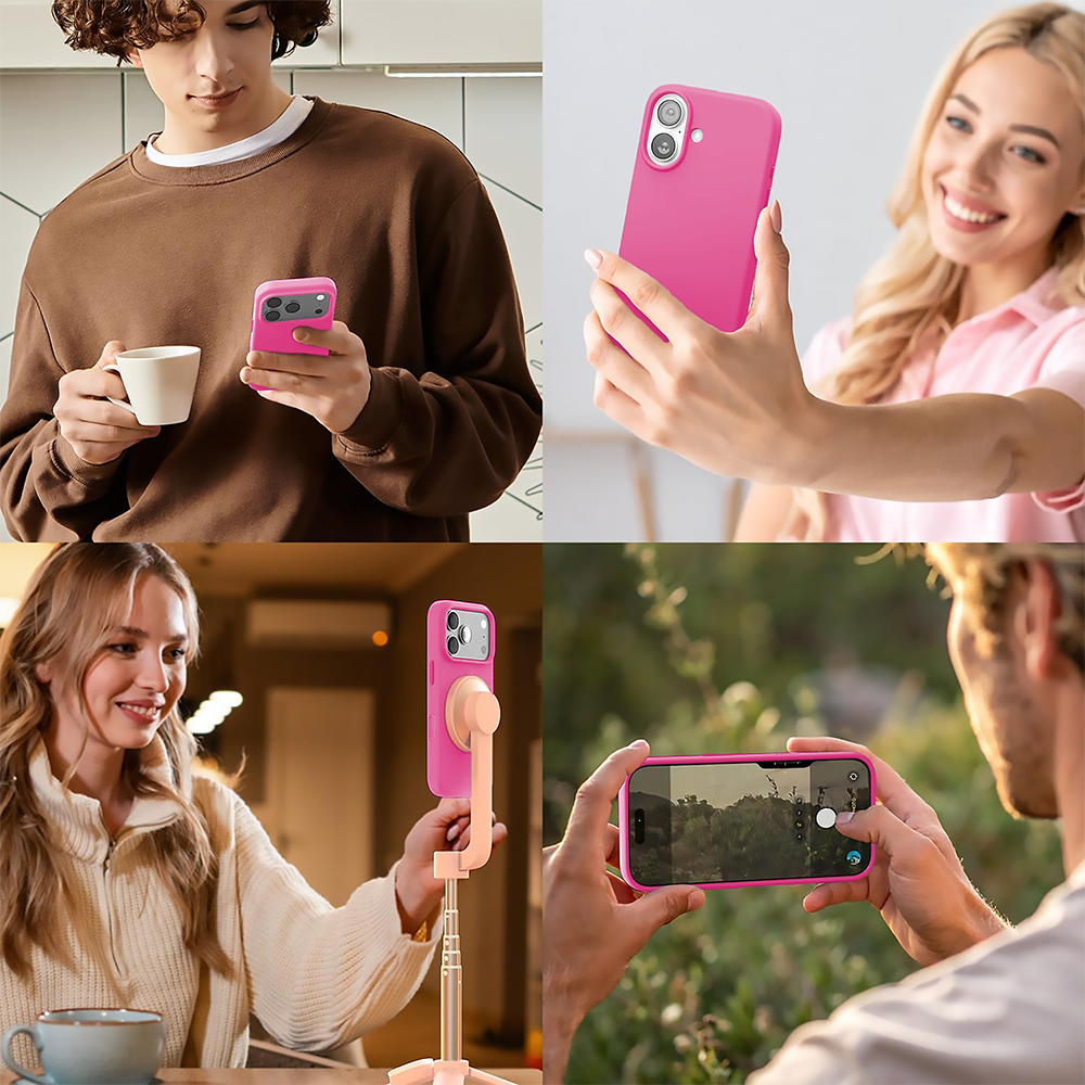 Husa Soft Silicone - iPhone 17 Pro - Fuchsia