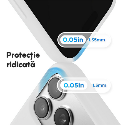 Husa Soft Silicone - iPhone 17 Pro - Alb
