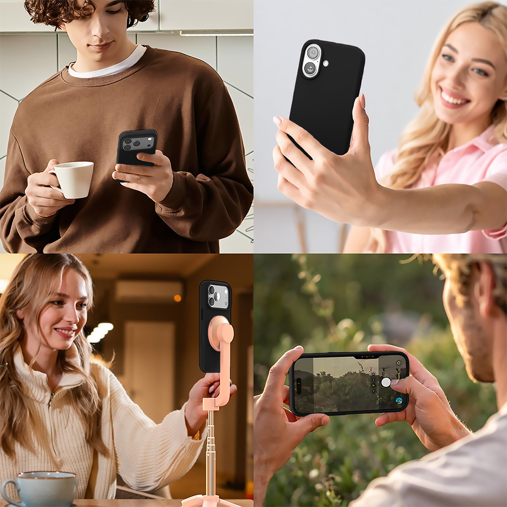 Husa Soft Silicone - iPhone 17 Pro - Negru