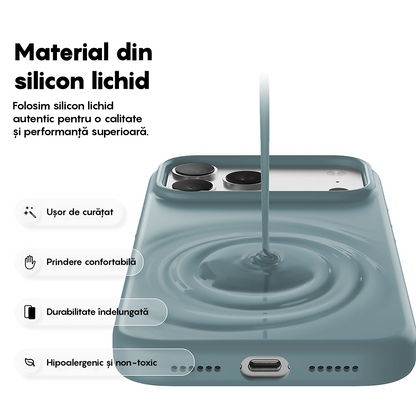 Husa Soft Silicone - iPhone 17 Pro - Midnight Blue