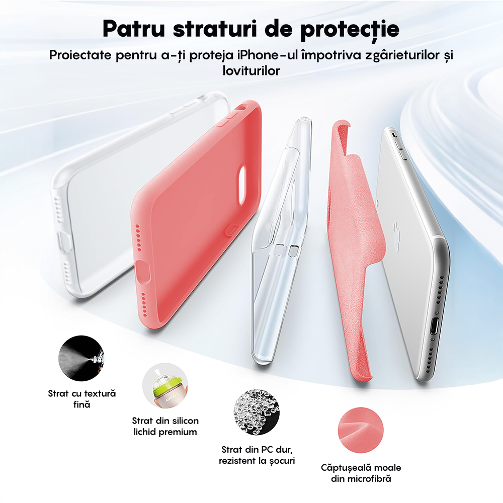 Husa Soft Silicone - iPhone 7/8/SE2 - Roz